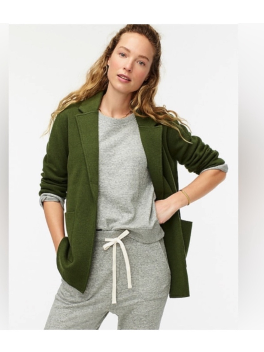 J. Crew School Boy Cotton Sweater Blazer